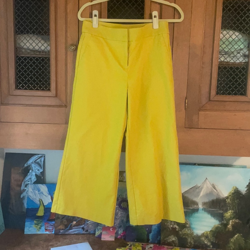 Yellow Loft Wide Leg Pants Size 4